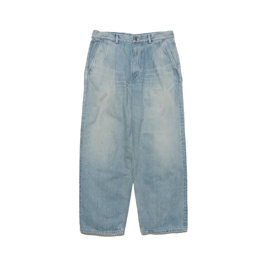 SELVAGE DENIM TWO TUCK PANTS (LIGHT FADE)