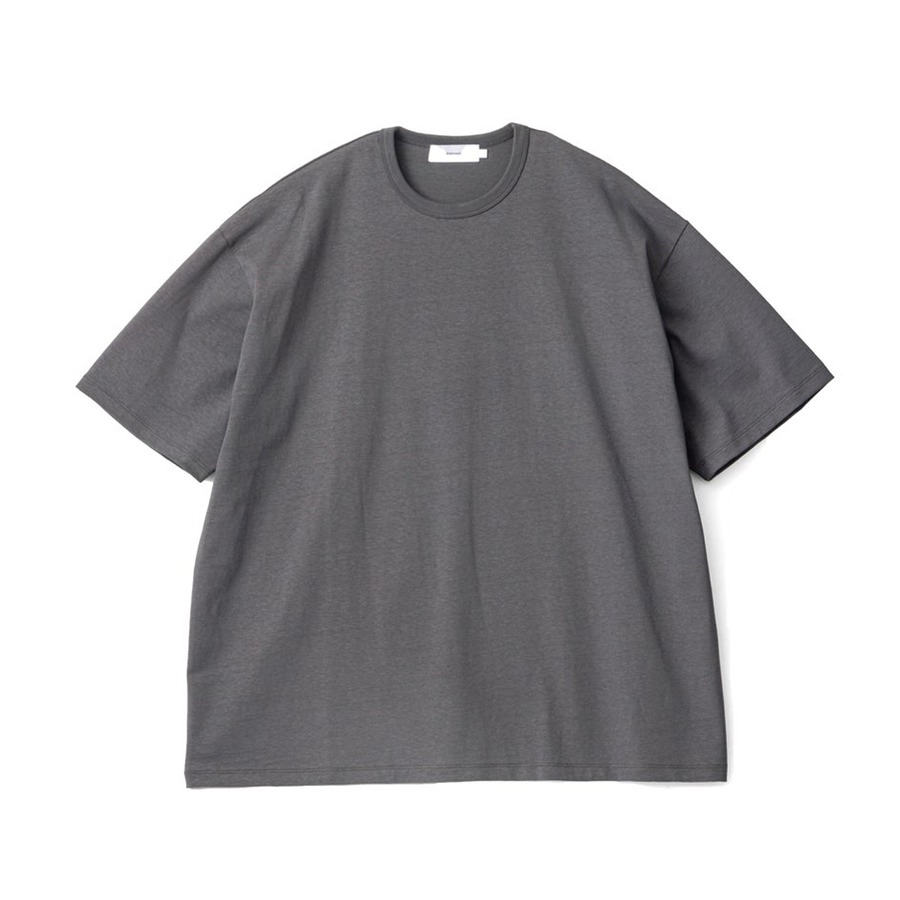 RECYCLED COTTON JERSEY S/S TEE (GRAY)